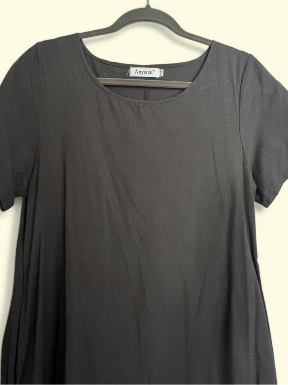 Charcoal gray Everyday Maxi Dress - Short Sleeve Casual with pockets!